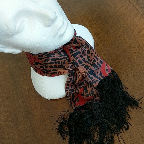 VINTAGE ORIENTAL 100% SILK SCARF! - Picture 5 of 5